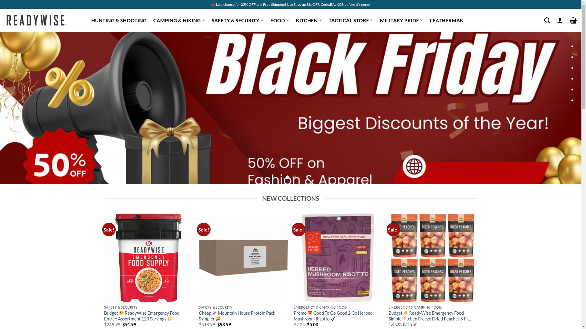 website screenshot of http://readywiseshop.com/