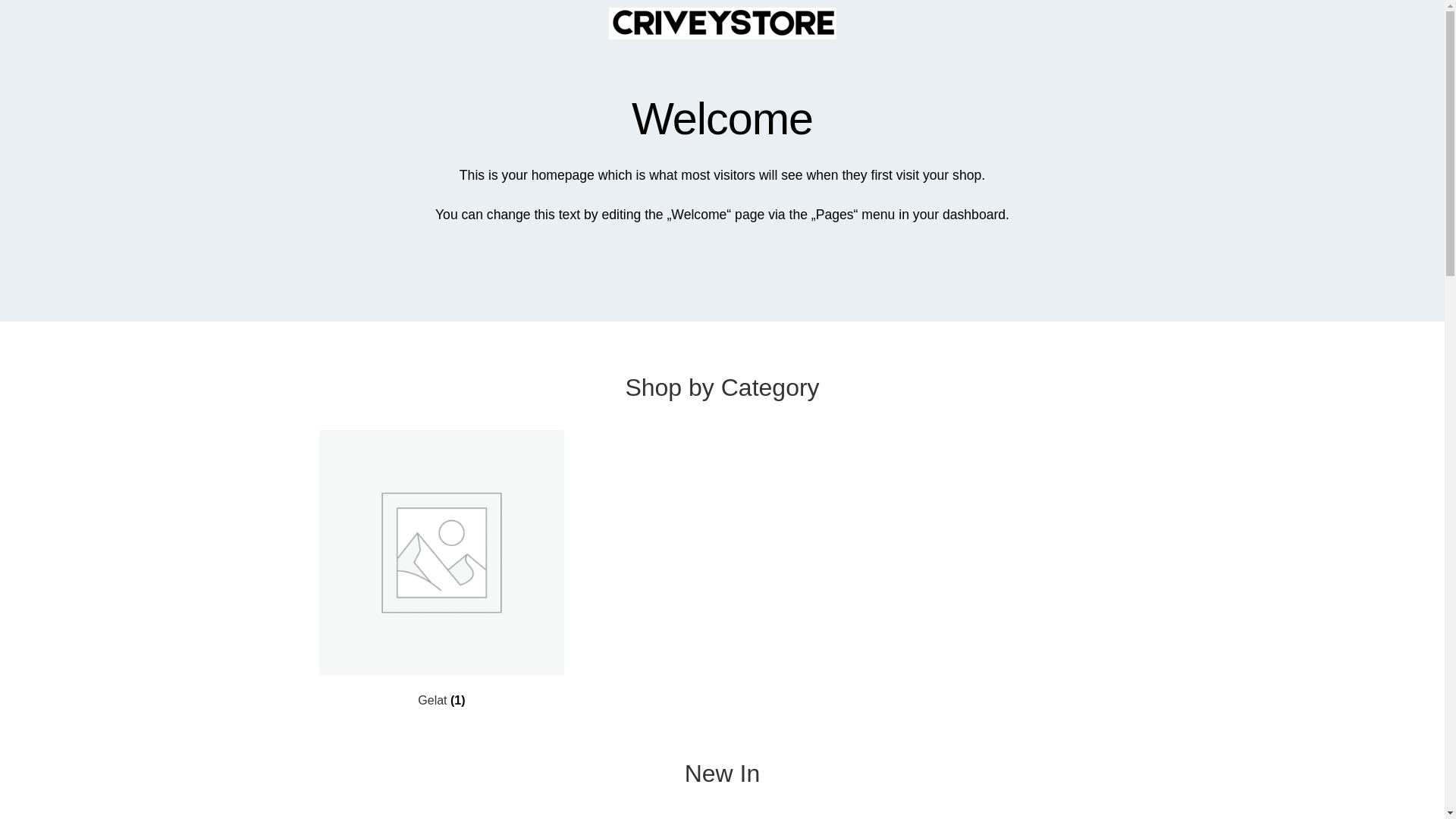 website screenshot of https://criveystore.com/
