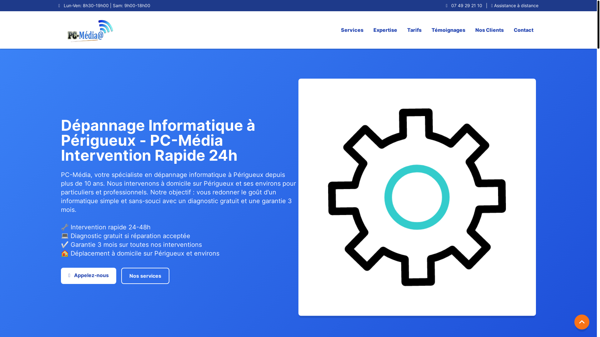 website screenshot of https://pcmedia24.net/
