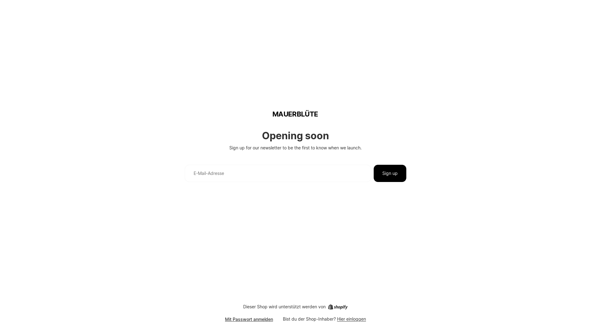 website screenshot of https://mauerblute.com/