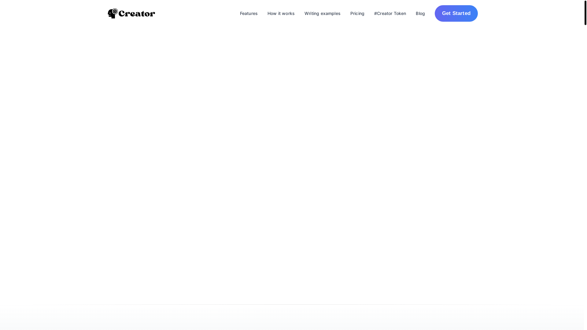 website screenshot of https://creatorseo.co/