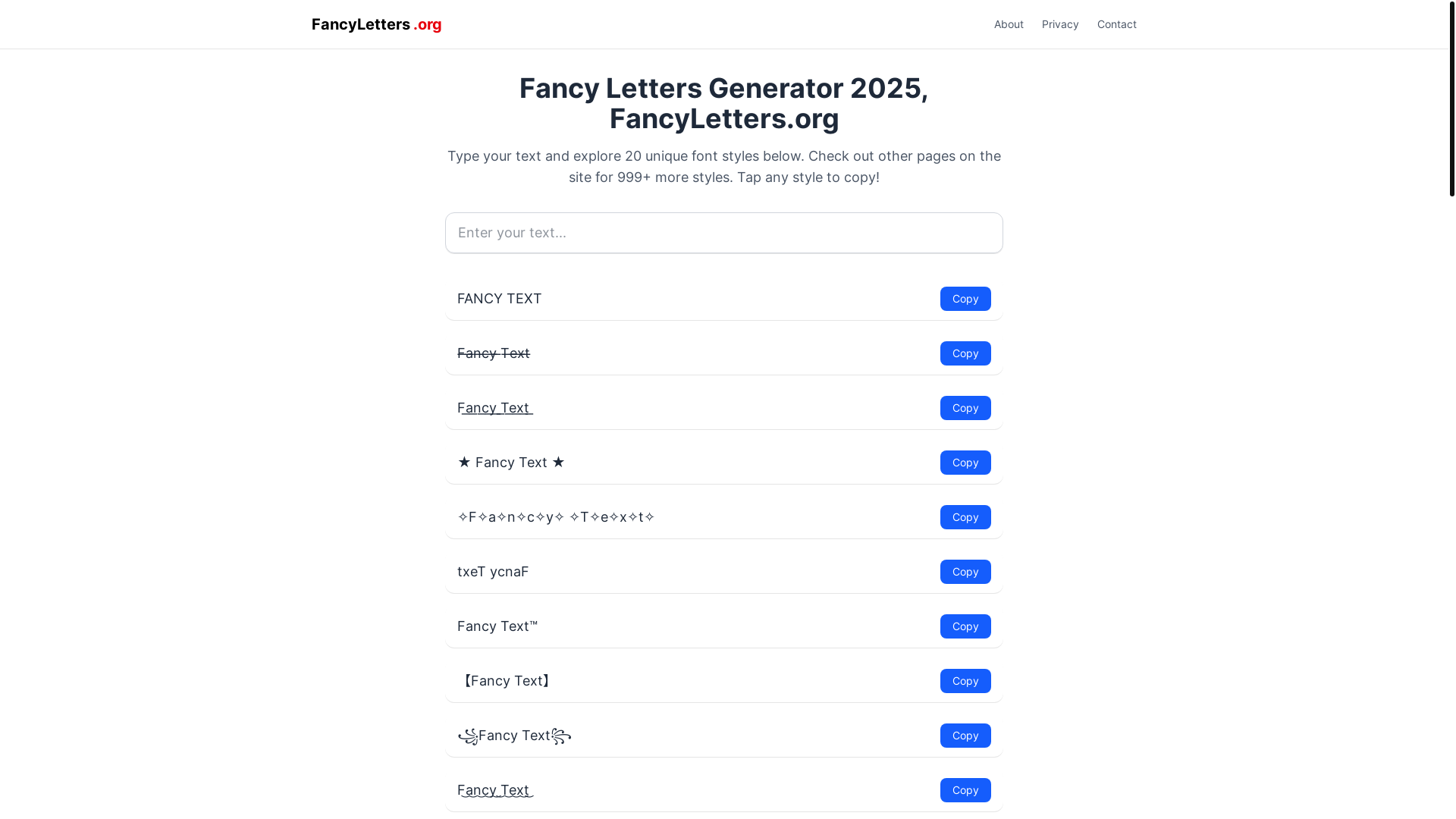 website screenshot of https://fancyhtml.pages.dev/