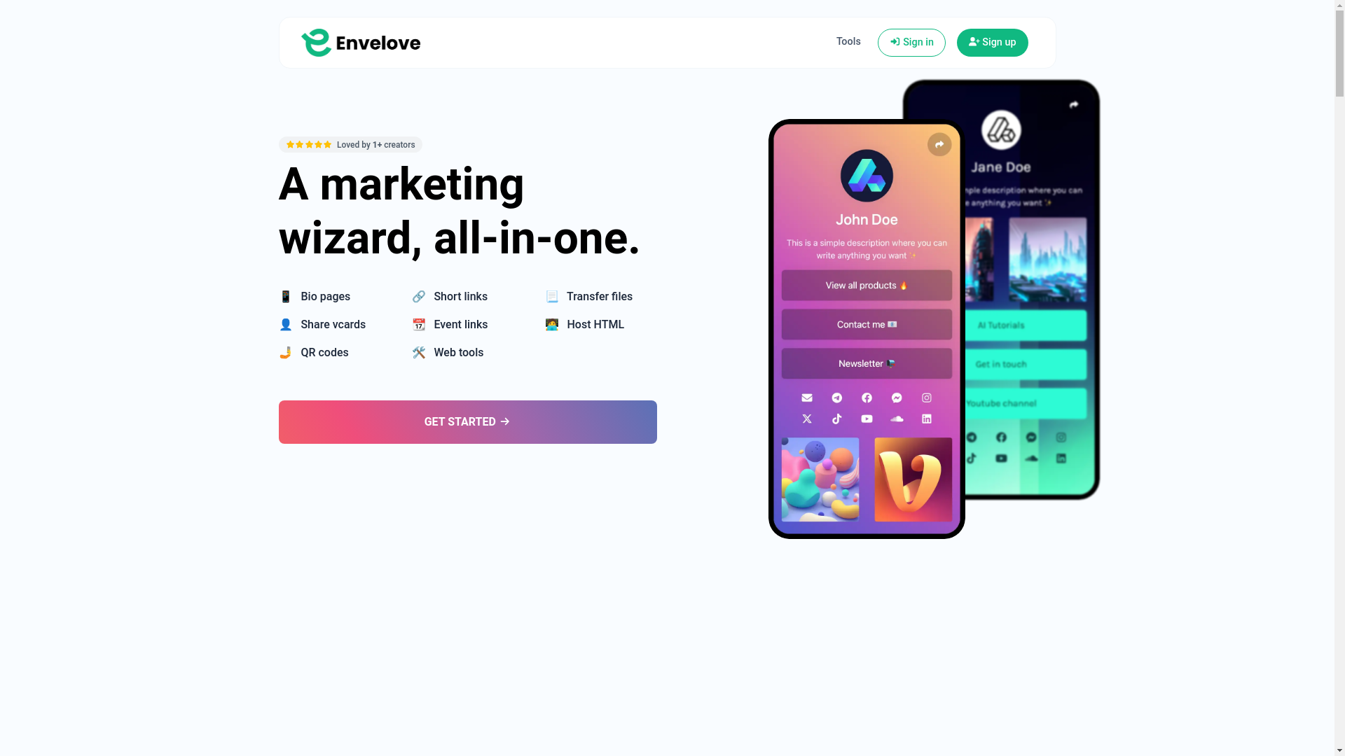 website screenshot of https://shlink.id/