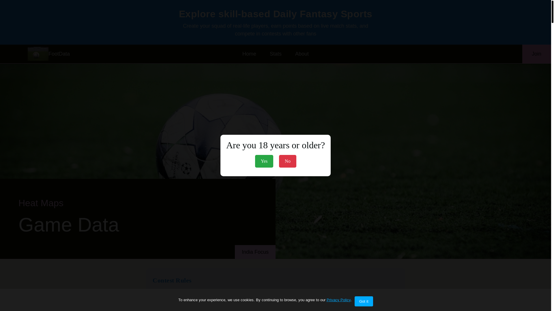 website screenshot of https://footballtouchzones.com/