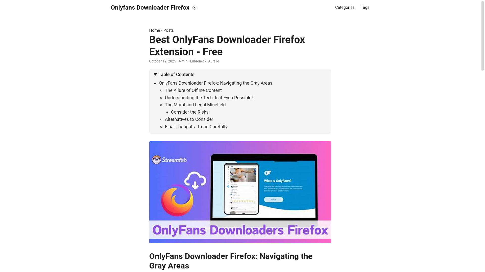 website screenshot of https://onlyfans-downloader-firefox.pages.dev/