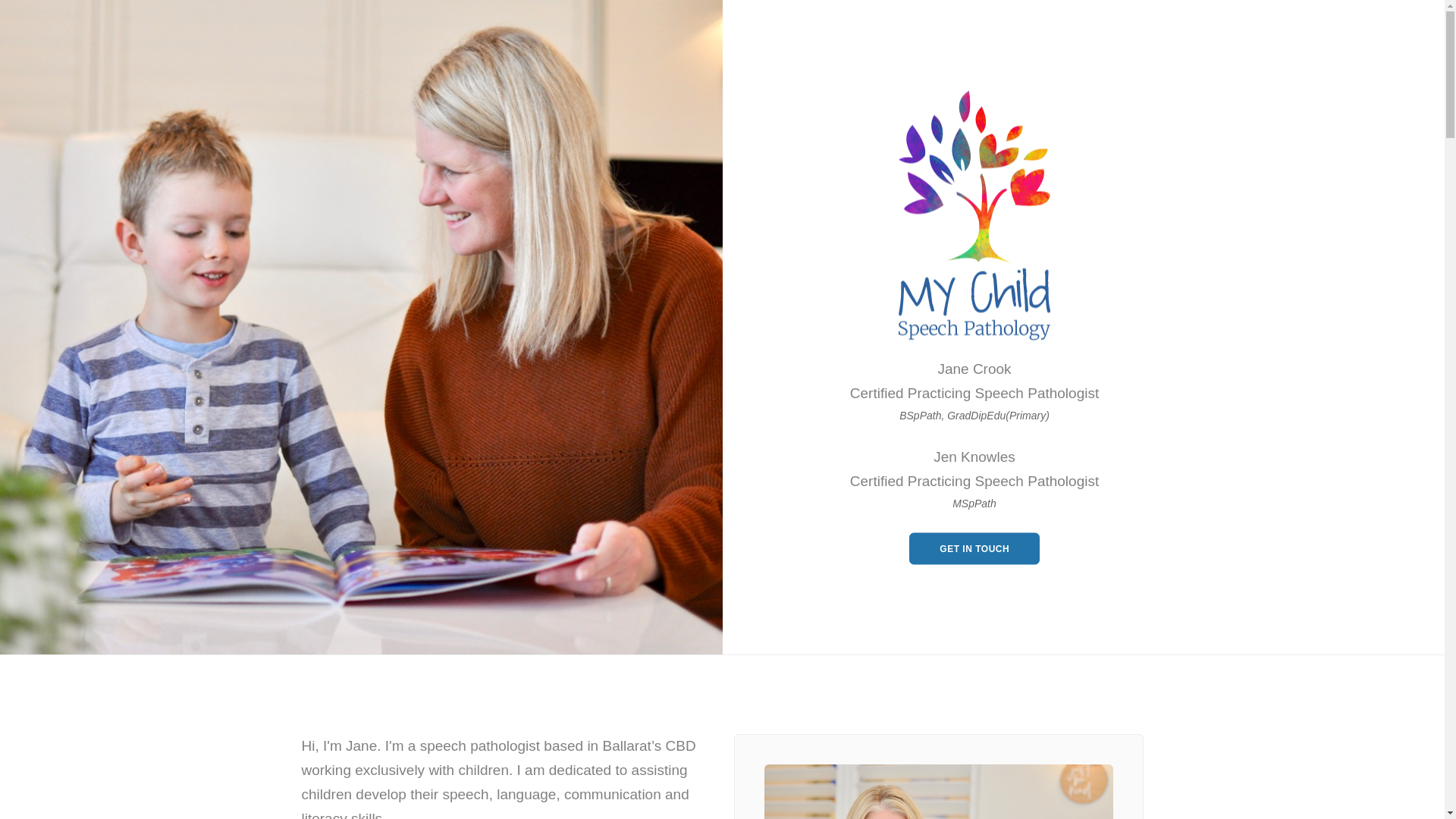 website screenshot of https://mychildspeechpathology.online/
