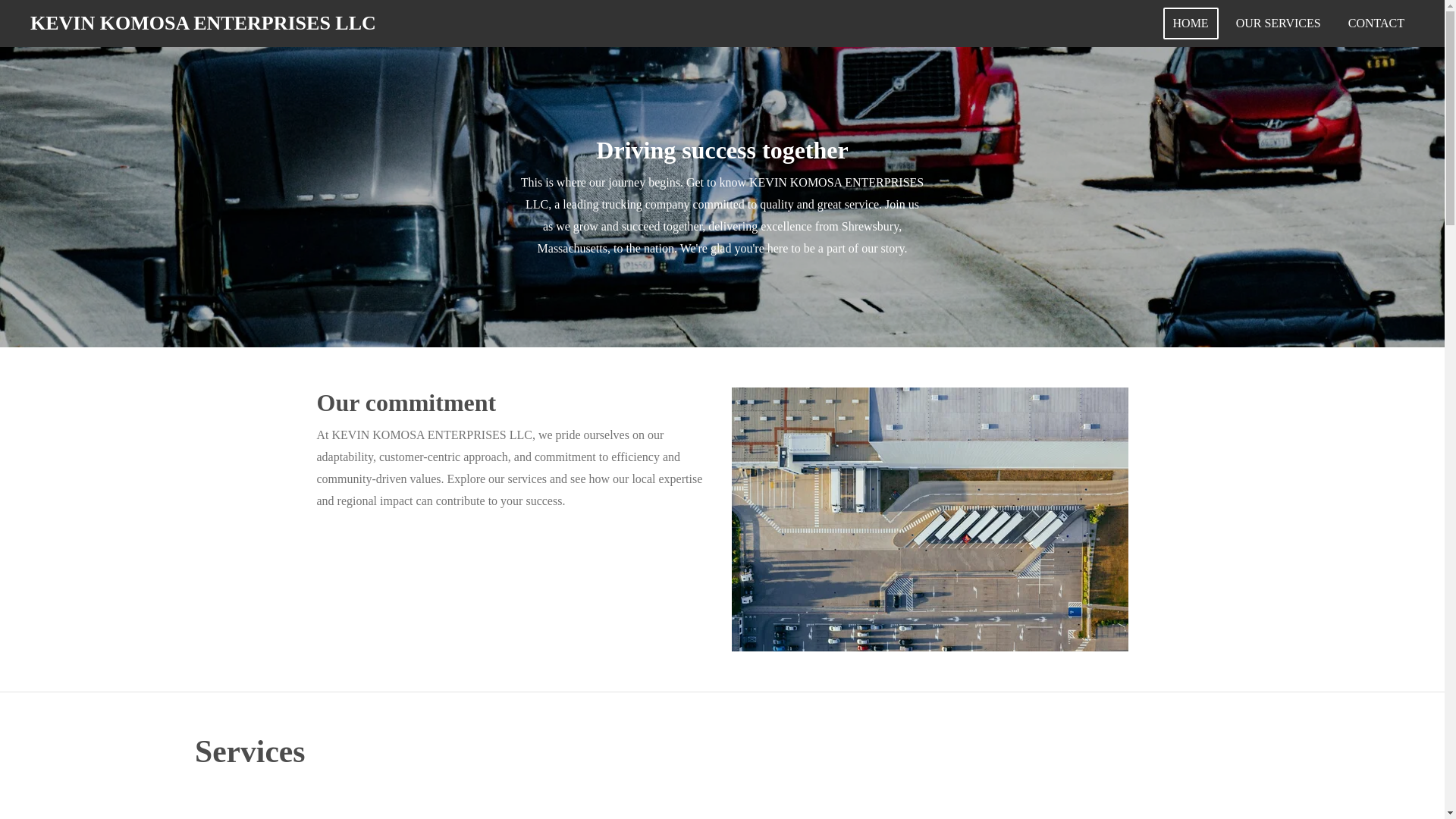 website screenshot of https://kevinkomosaenterprisesllc.com/