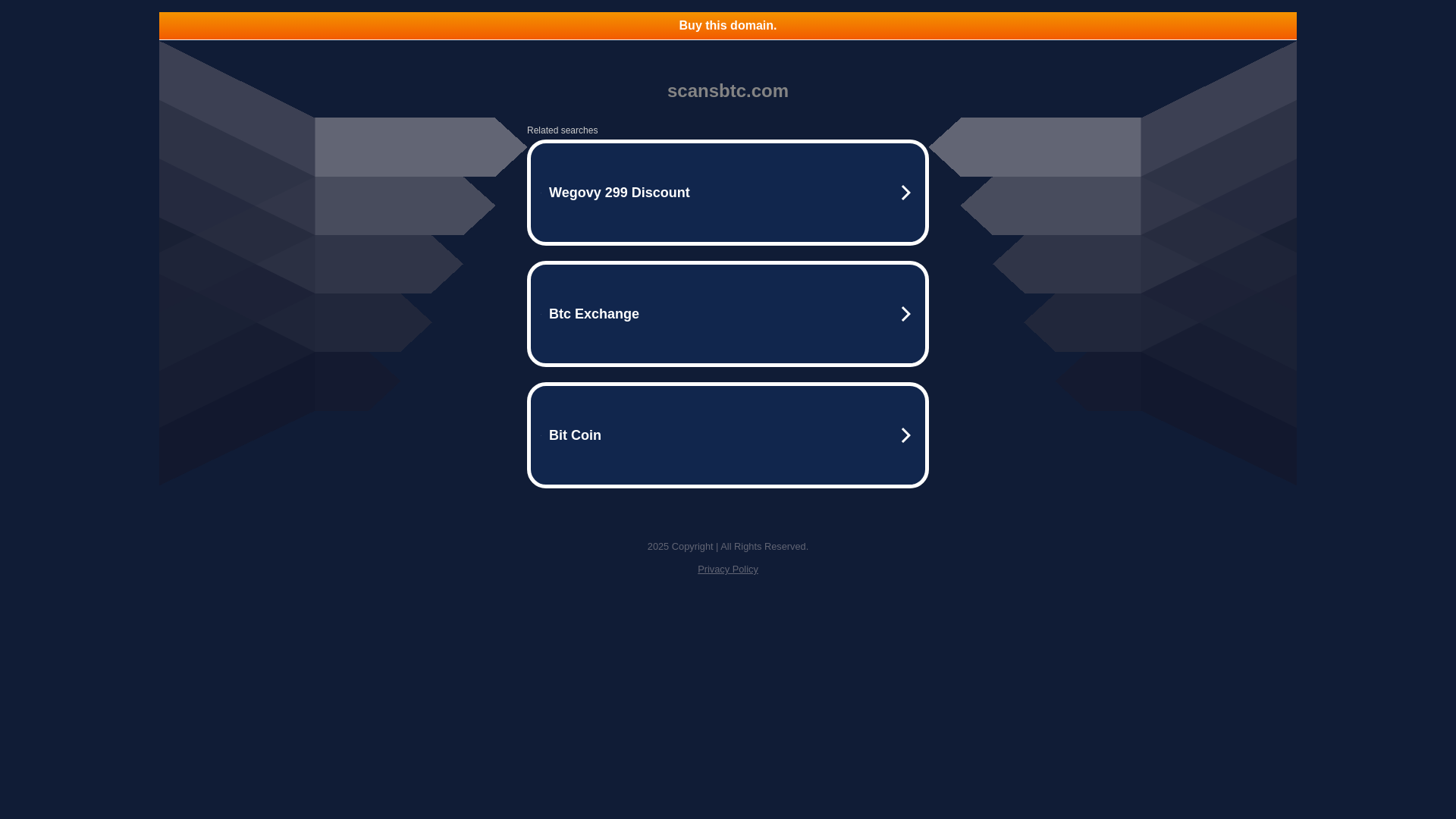 website screenshot of https://scansbtc.com/