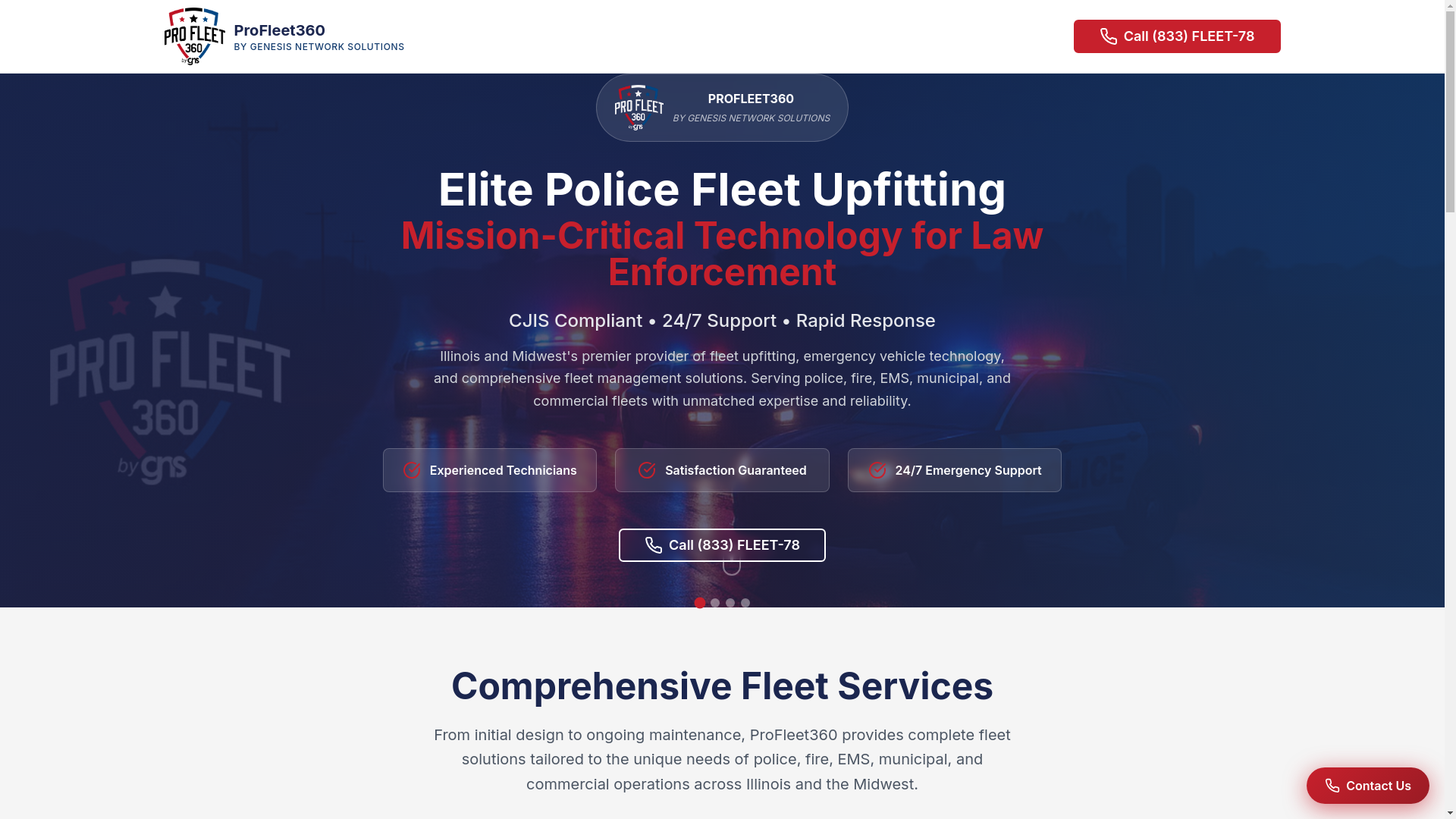 website screenshot of https://secequiti-gns-profleet360-landing.pages.dev/