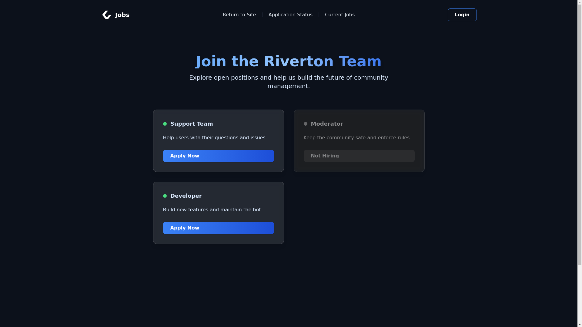 website screenshot of https://riverton-jobs.pages.dev/