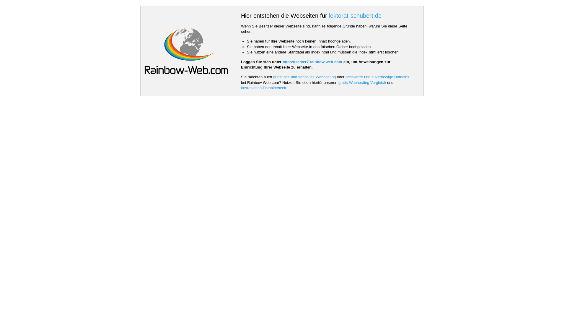 website screenshot of https://lektorat-schubert.de/