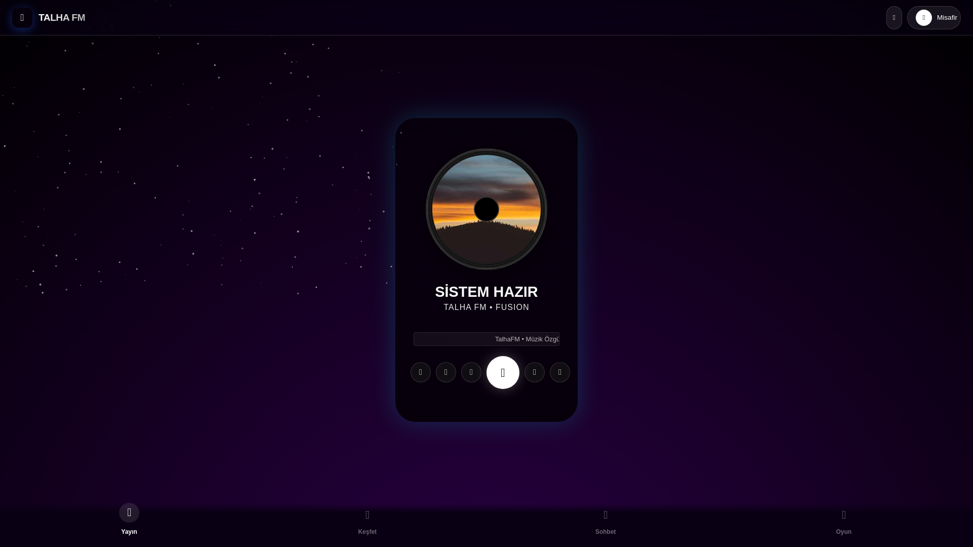 website screenshot of https://talhafm.com.tr/