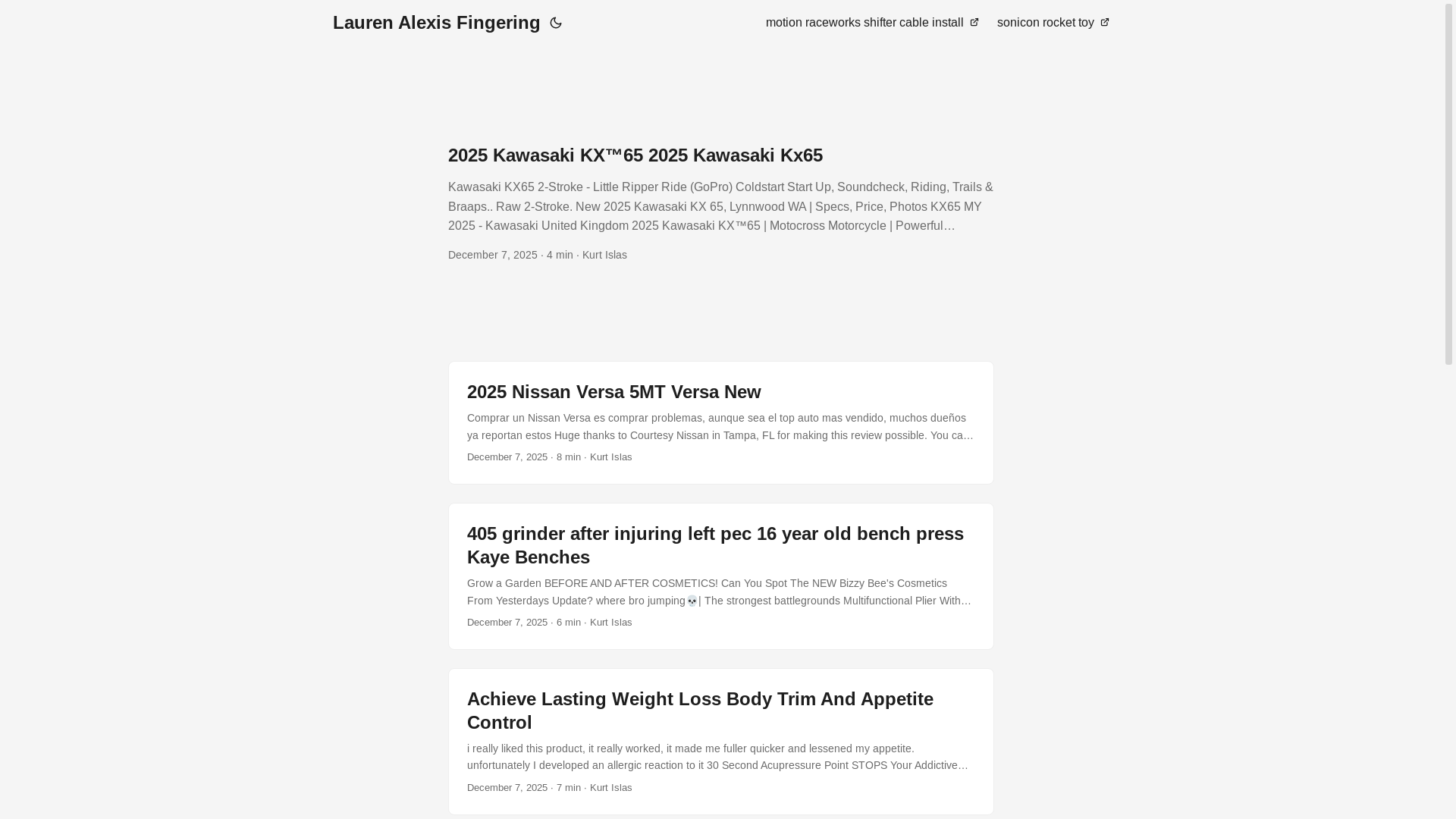 website screenshot of https://laurenalexisfingering.pages.dev/