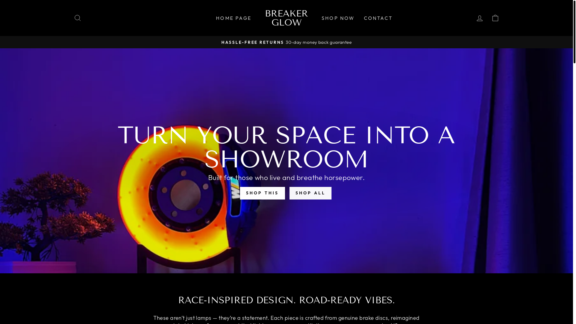 website screenshot of https://shiftlights.shop/