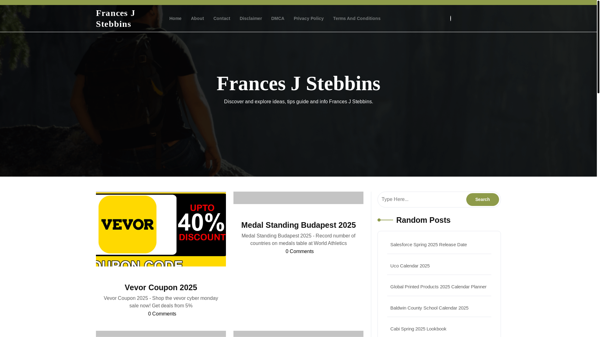 website screenshot of https://francesjstebbinsj.pages.dev/