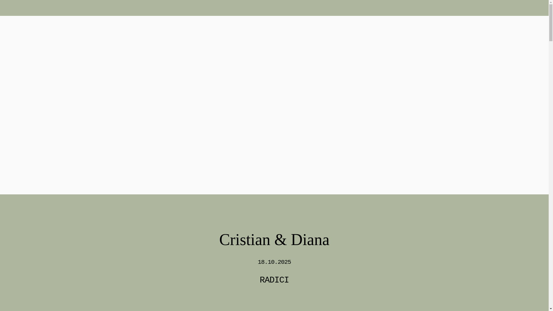 website screenshot of https://dianaecristian.it/