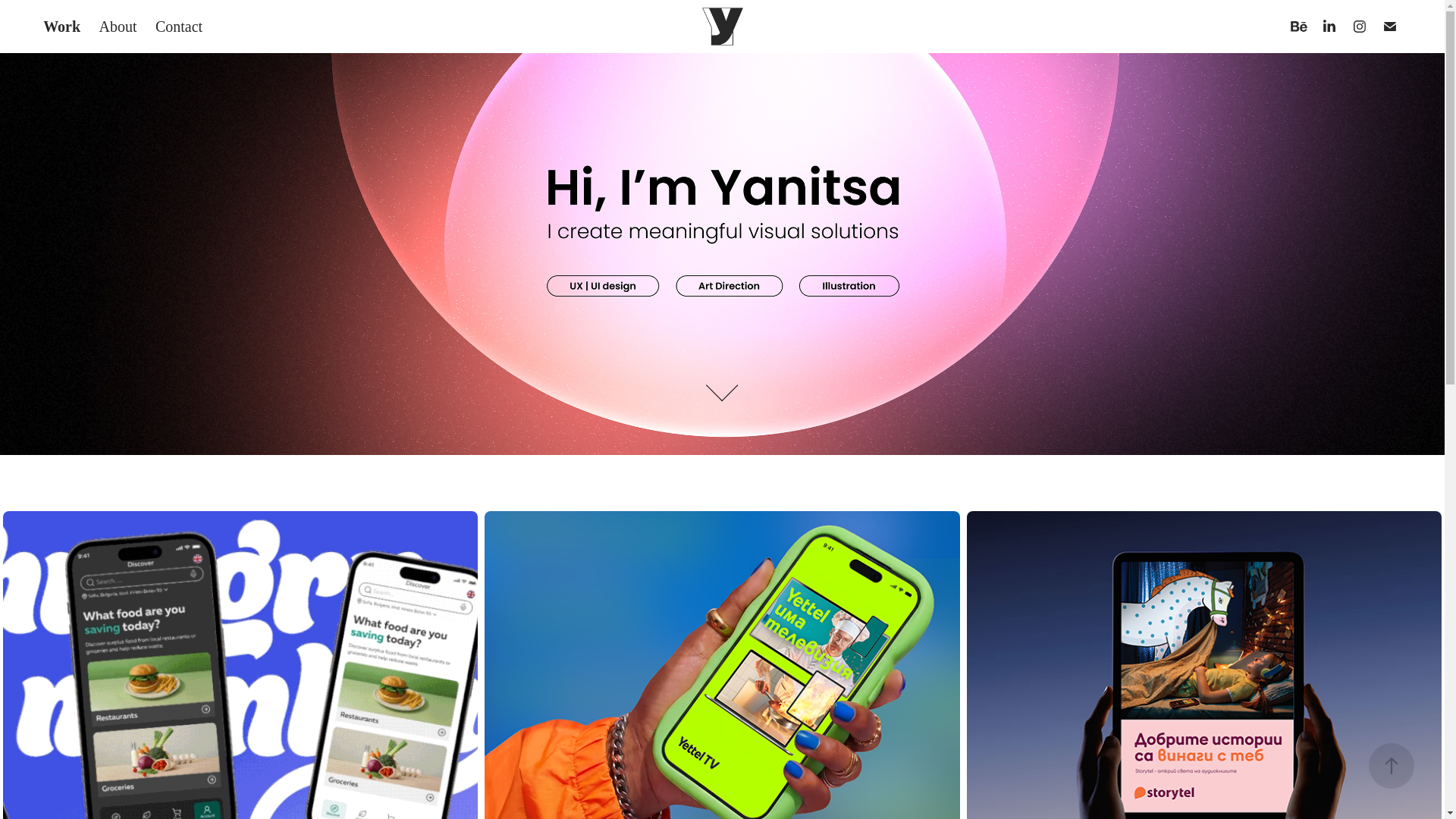 website screenshot of https://ydimitrova.com/
