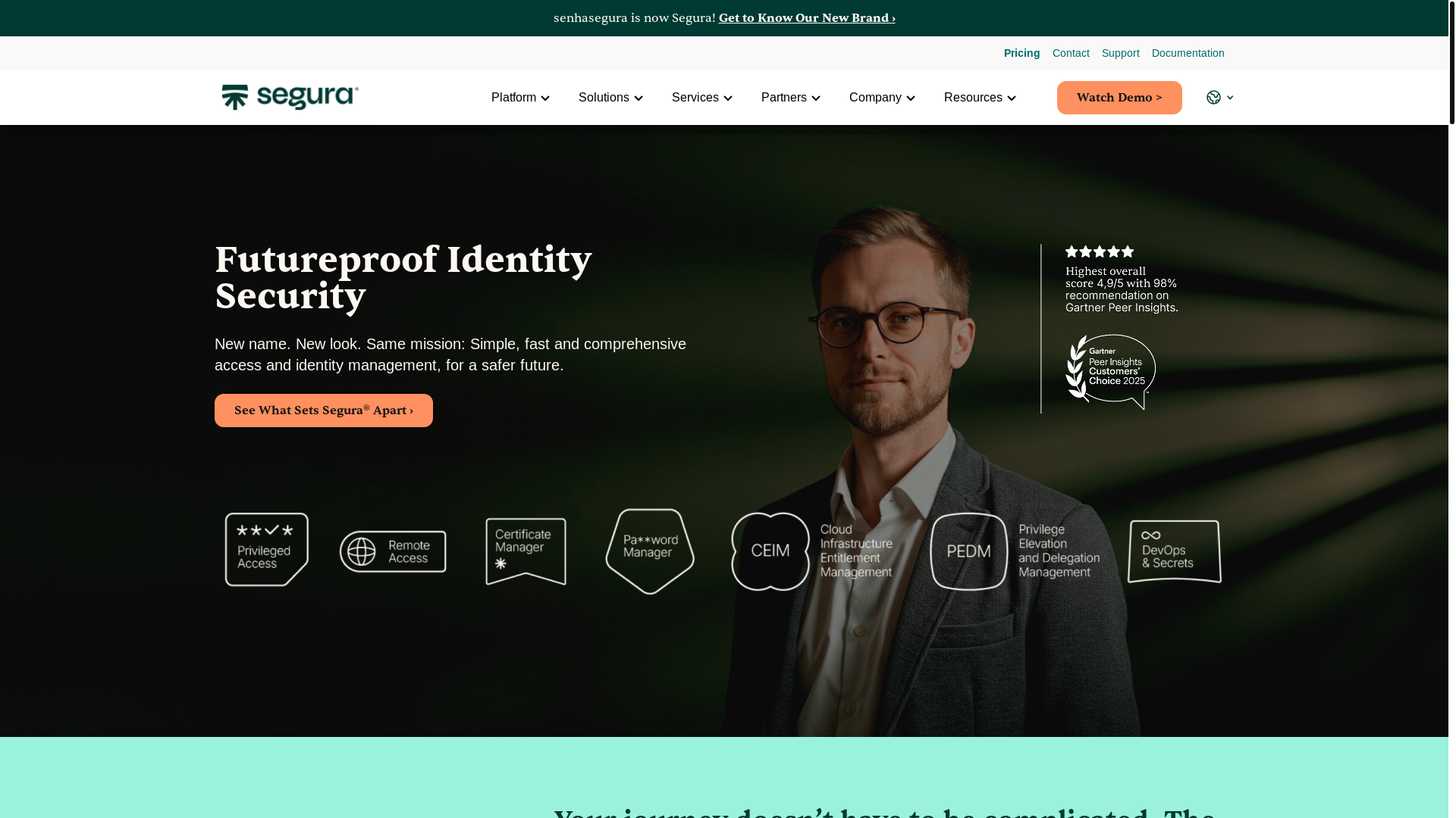 website screenshot of https://senhaseguracom.pages.dev/