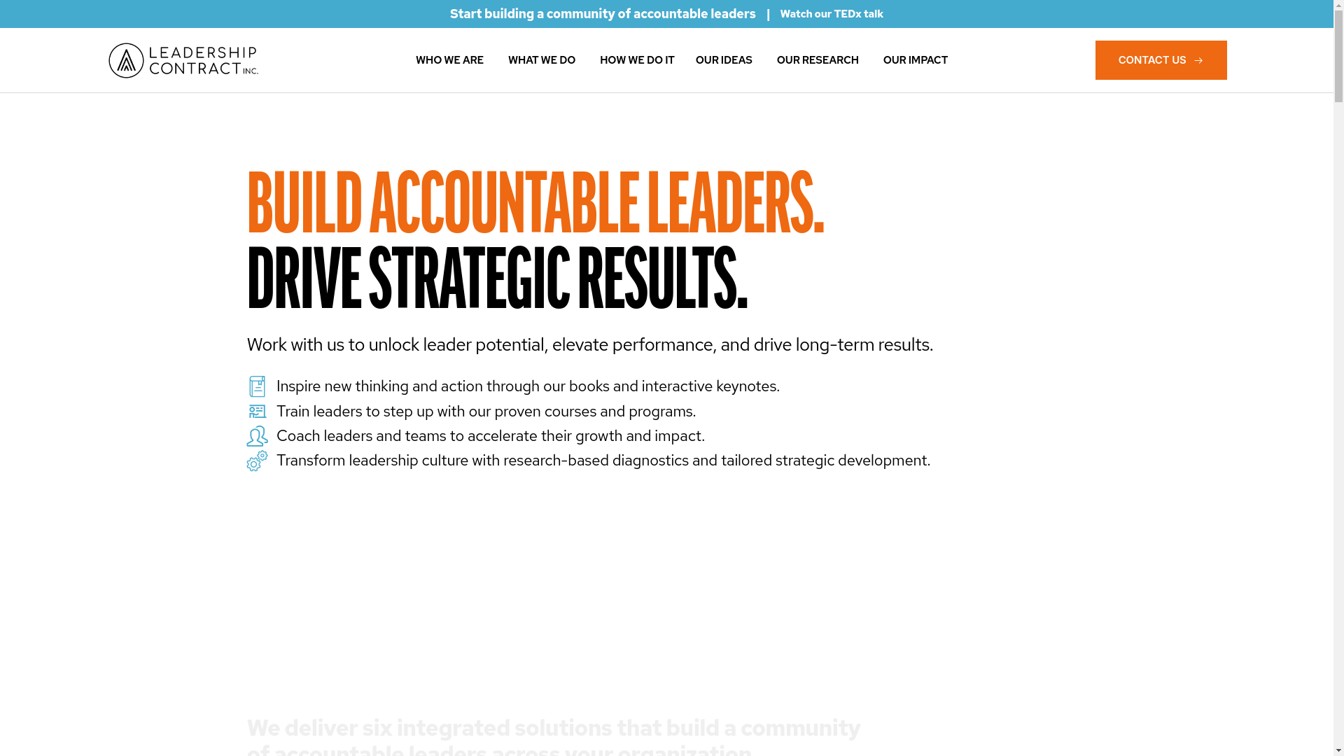 website screenshot of https://tryleadershipaccountability.com/