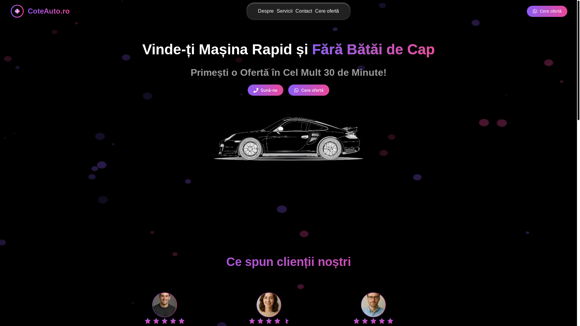 website screenshot of https://coteauto.ro/