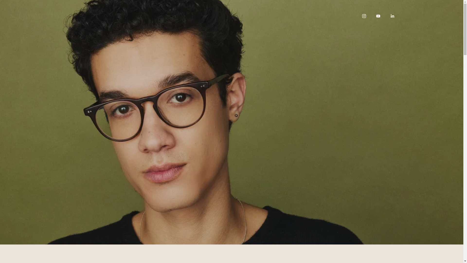 website screenshot of https://rayfaiella.com/