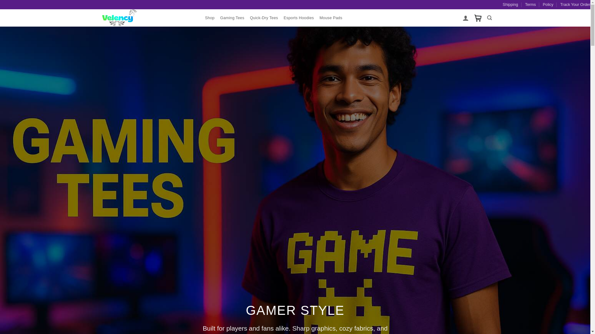 website screenshot of https://velency.shop/
