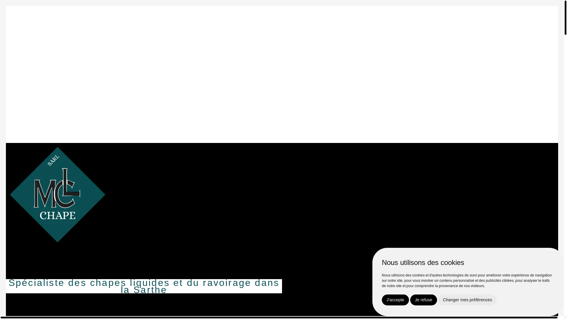 website screenshot of https://chapiste-le-mans.fr/