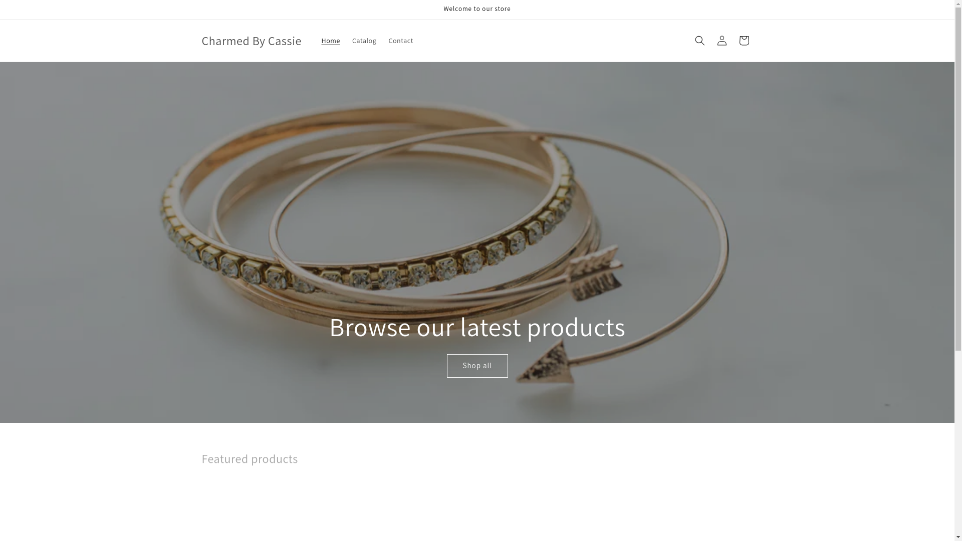 website screenshot of https://charmedbycassie.com/
