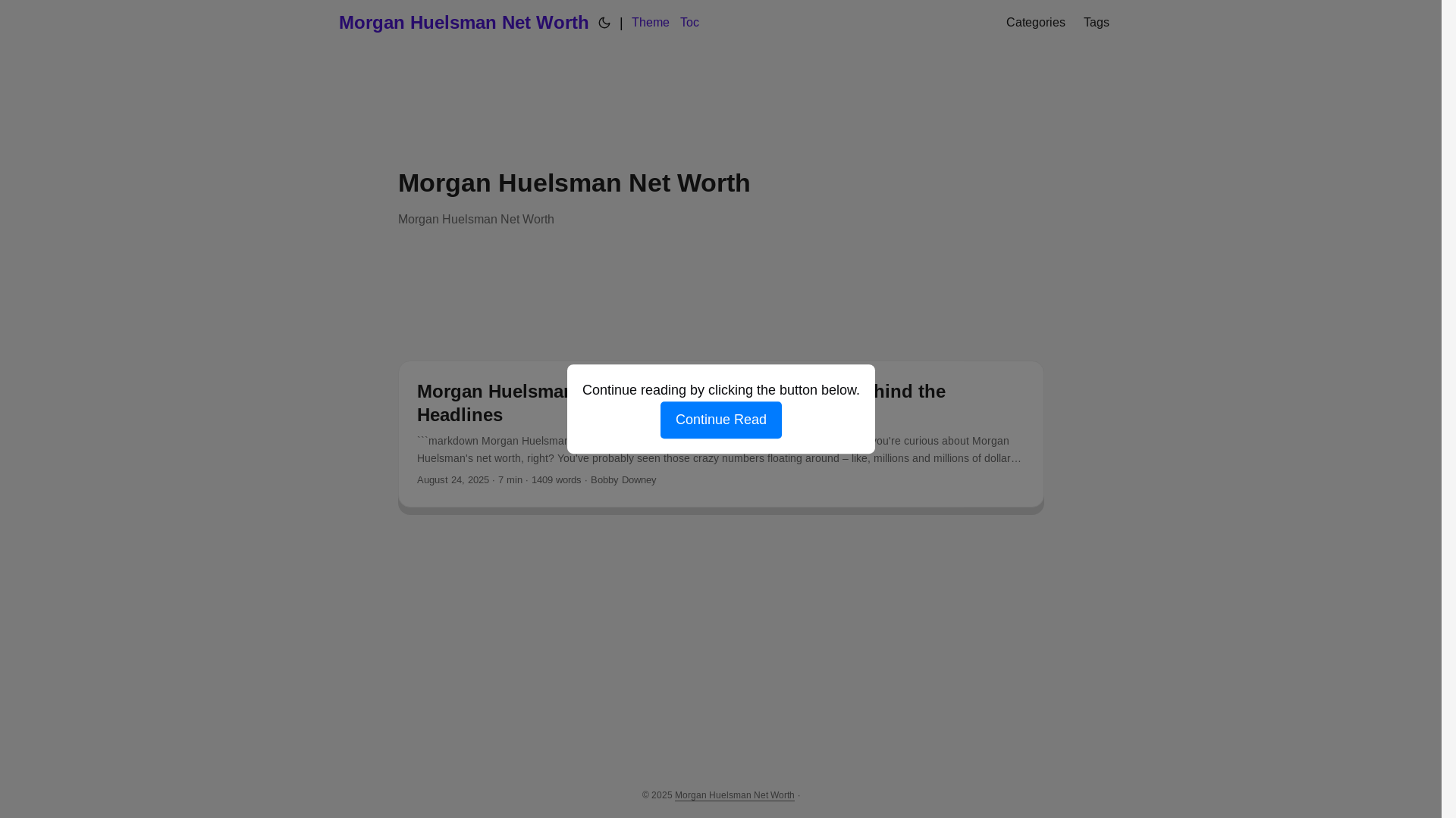 website screenshot of https://morgan-huelsman-net-worth.pages.dev/