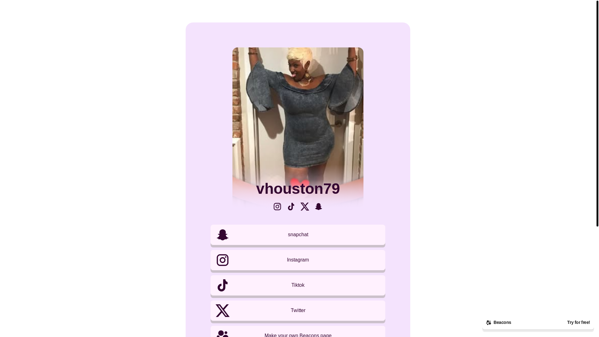 website screenshot of https://vhouston79.com/