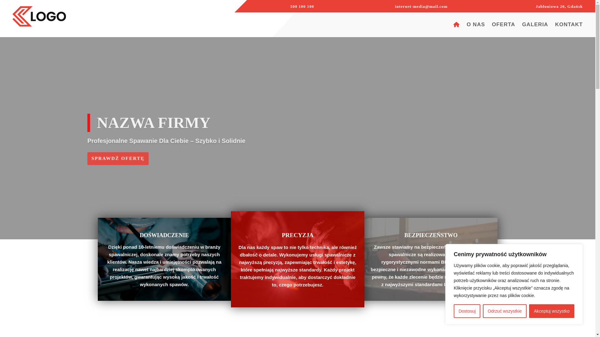website screenshot of https://trans-mal.pl/