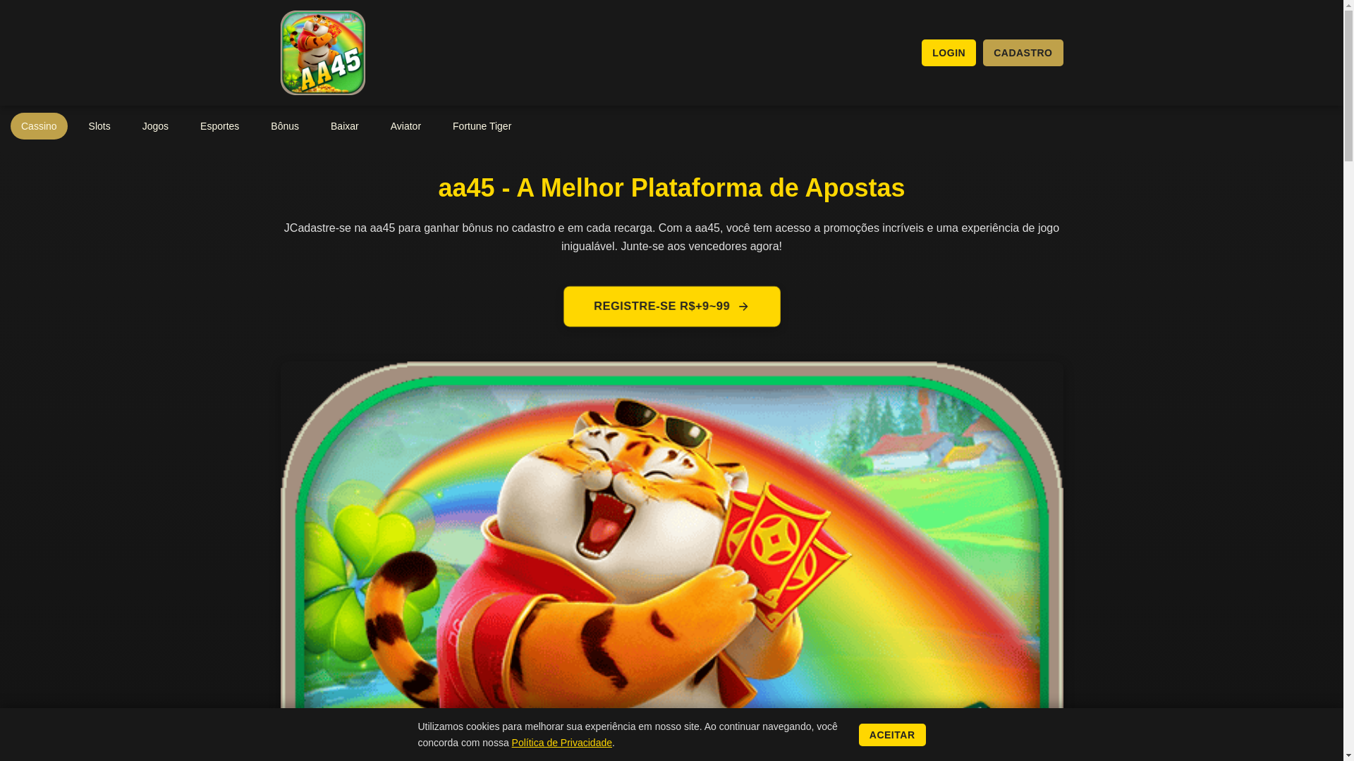 website screenshot of https://aa45in.com/