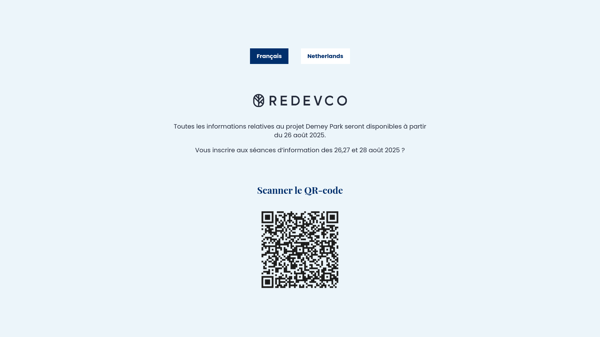 website screenshot of https://demeypark.be/