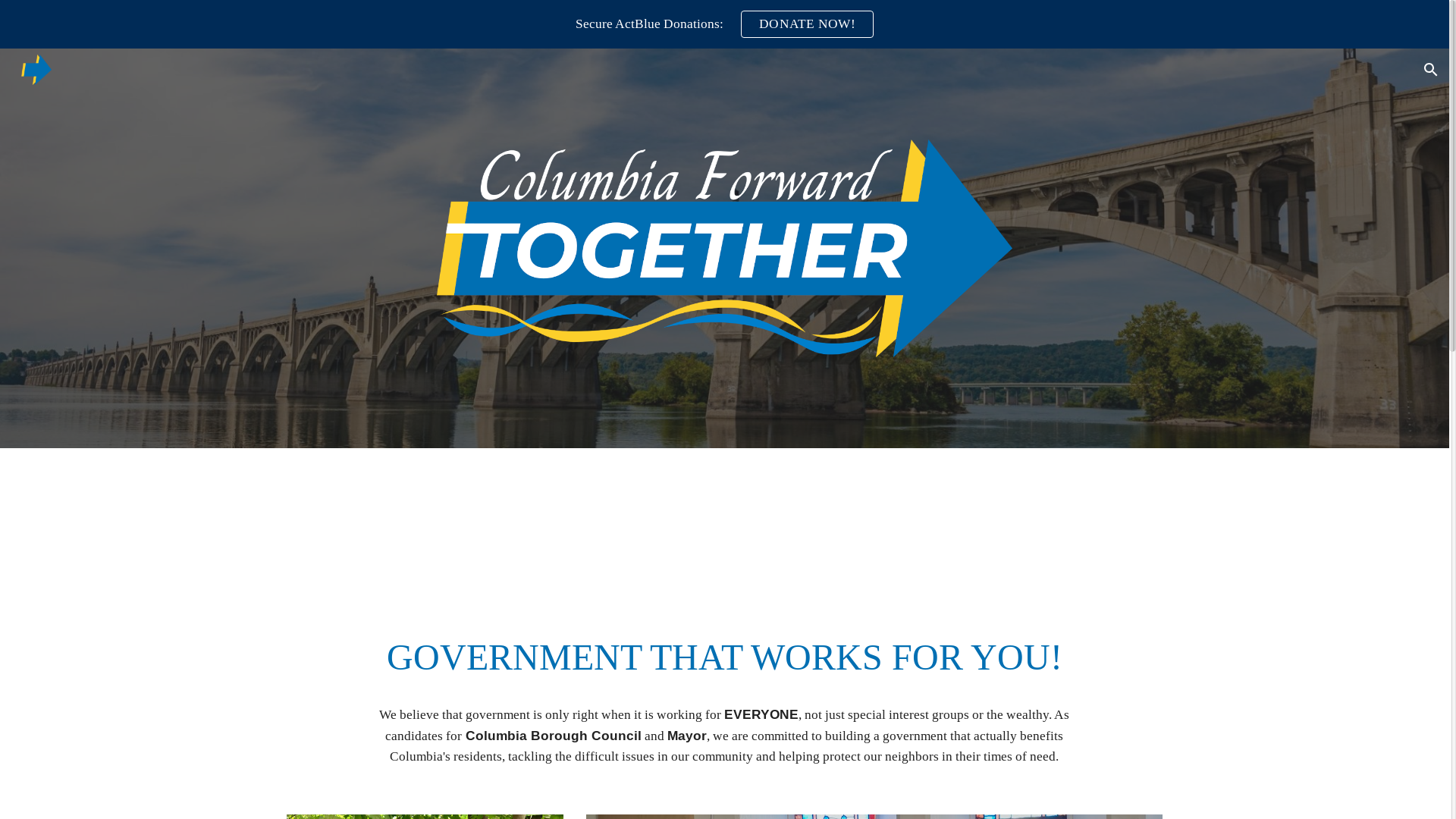 website screenshot of https://columbiajuntosnewer.pages.dev/