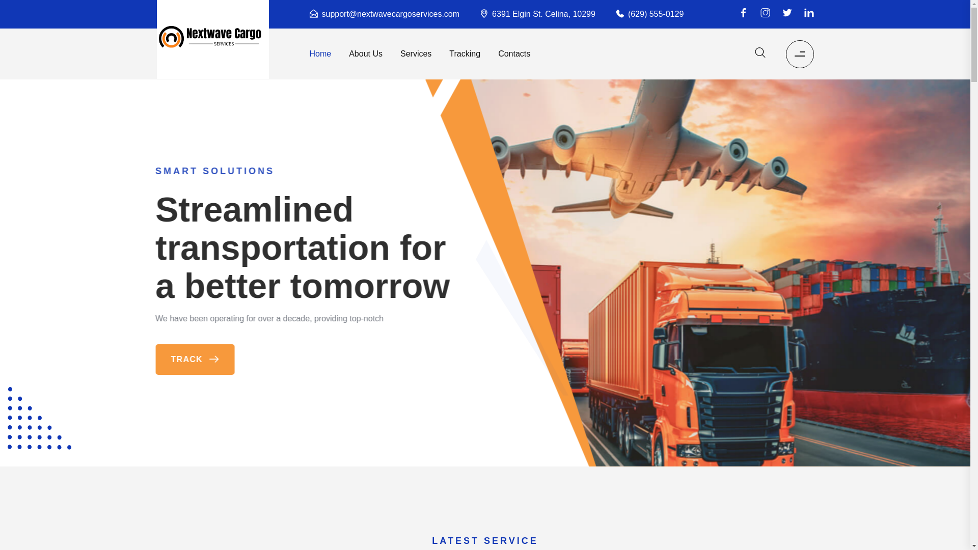website screenshot of https://nextwavecargoservices.com/