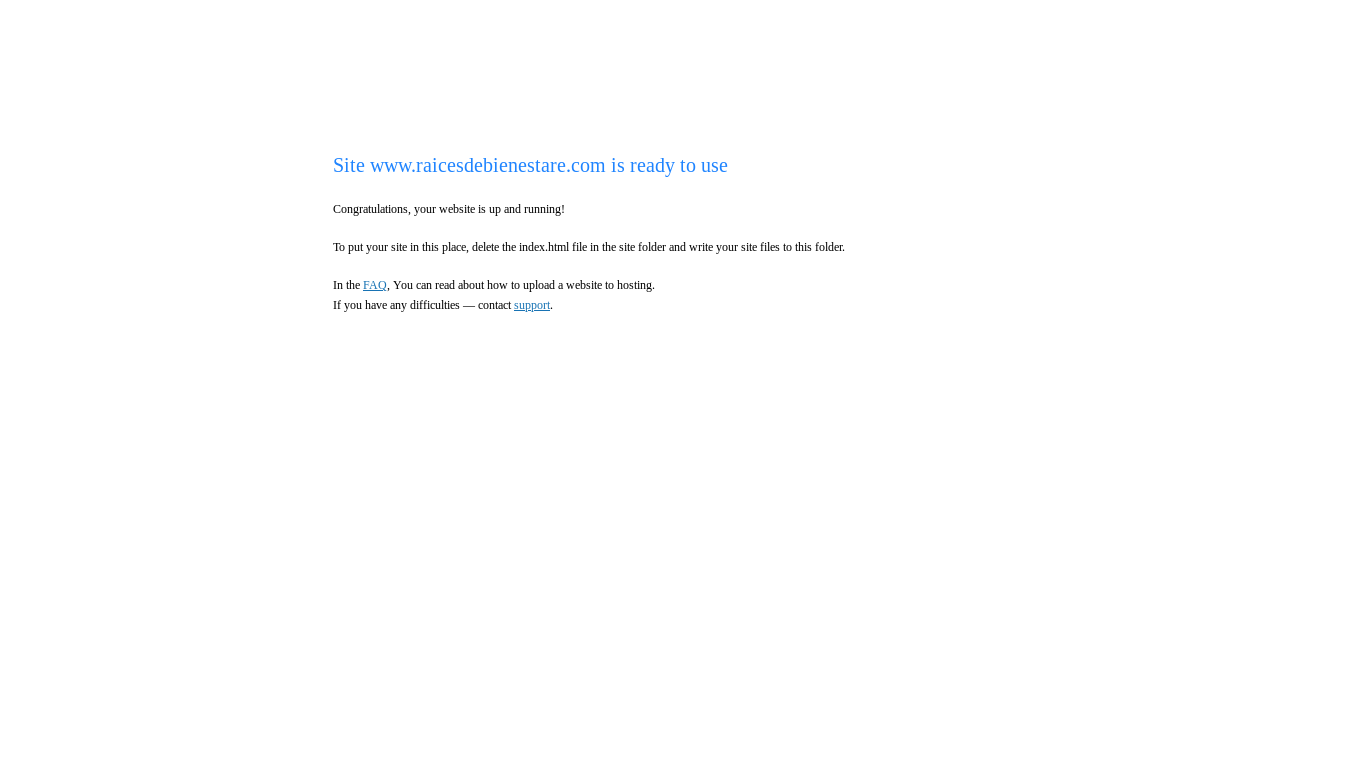 website screenshot of https://raicesdebienestare.com/