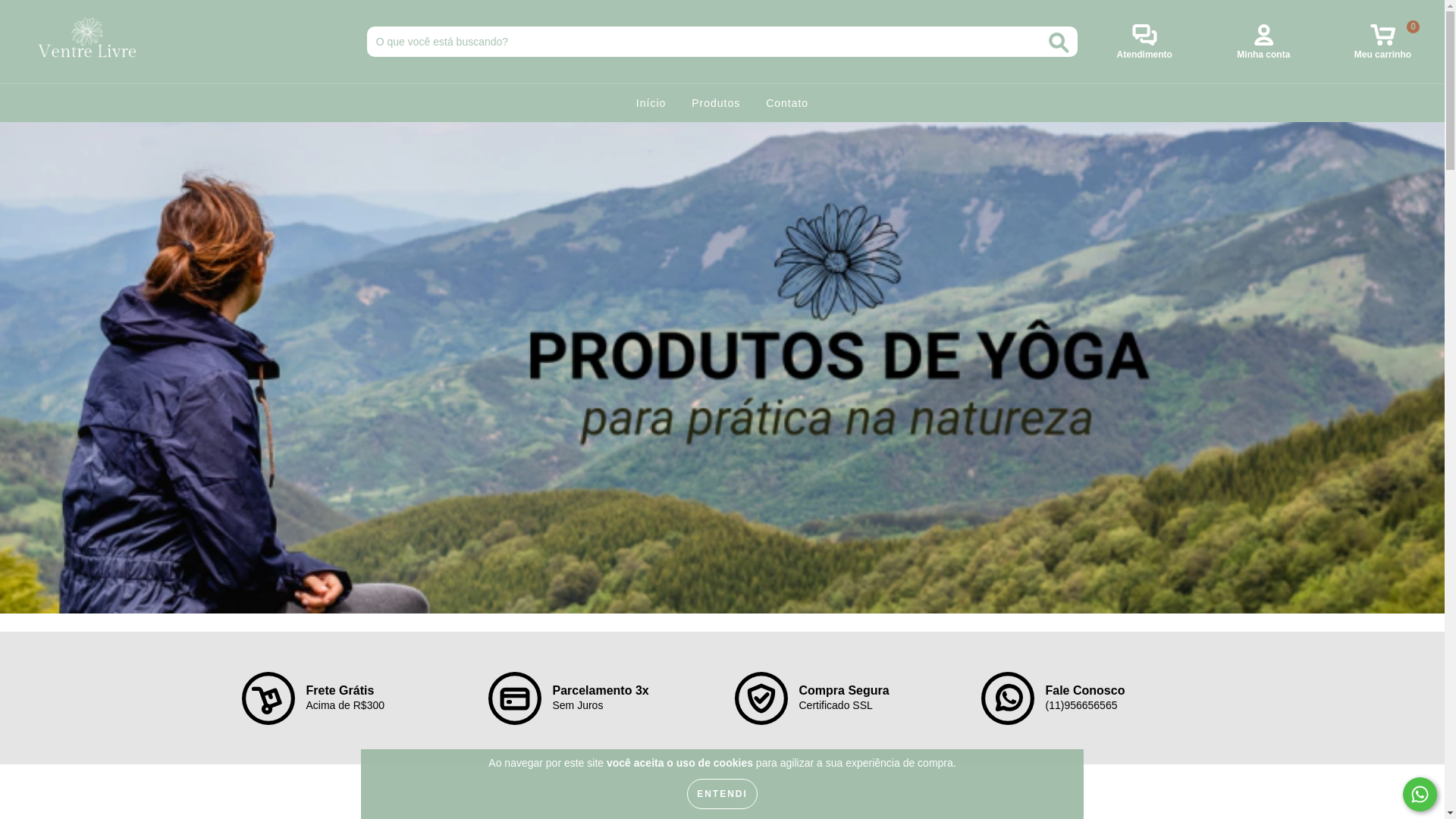 website screenshot of https://ventrelivre.com.br/