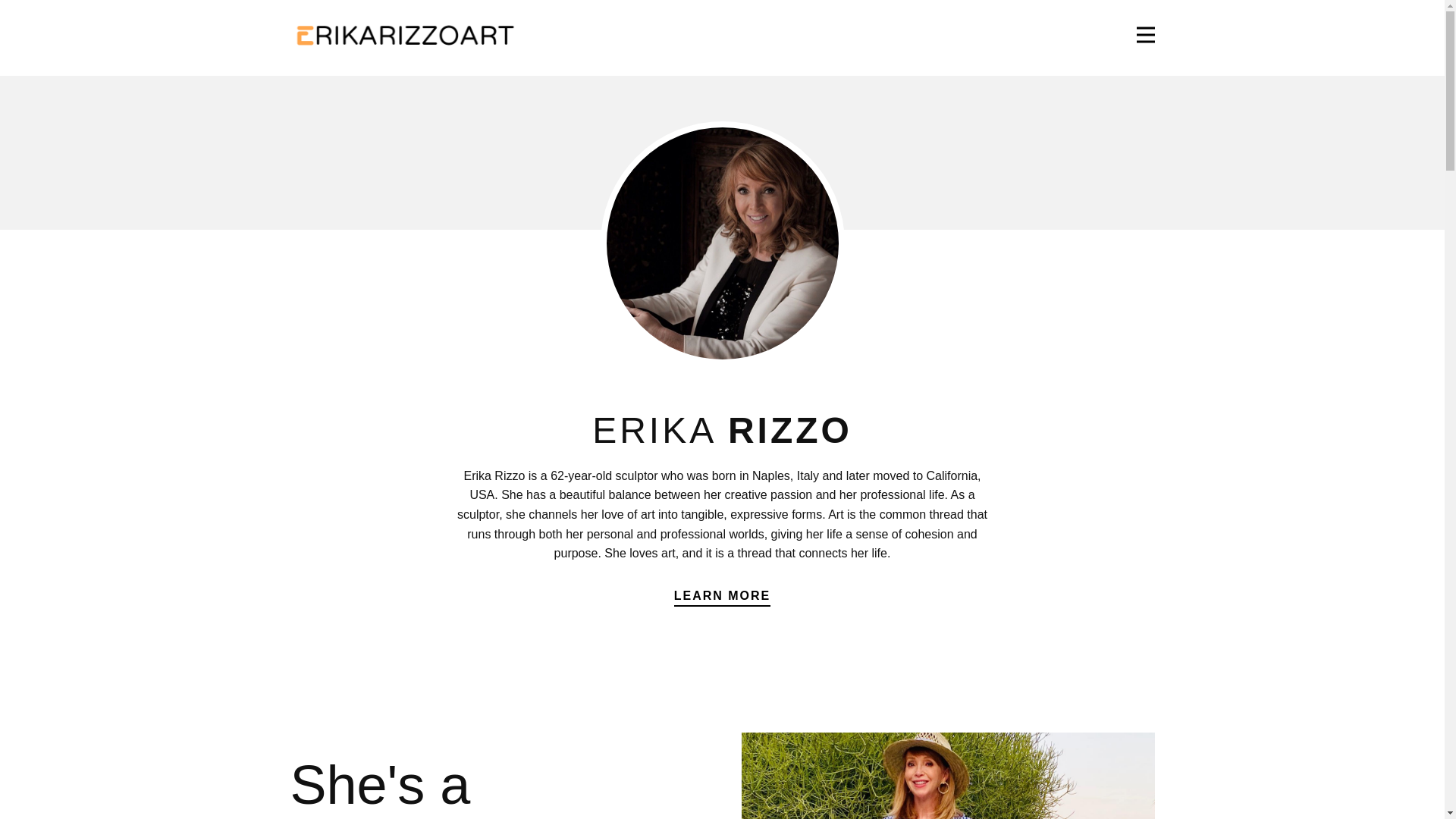 website screenshot of https://erikarizzo.pages.dev/