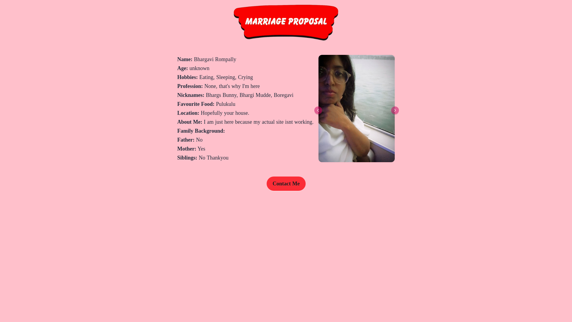 website screenshot of https://bhargsbunny-proposal.pages.dev/