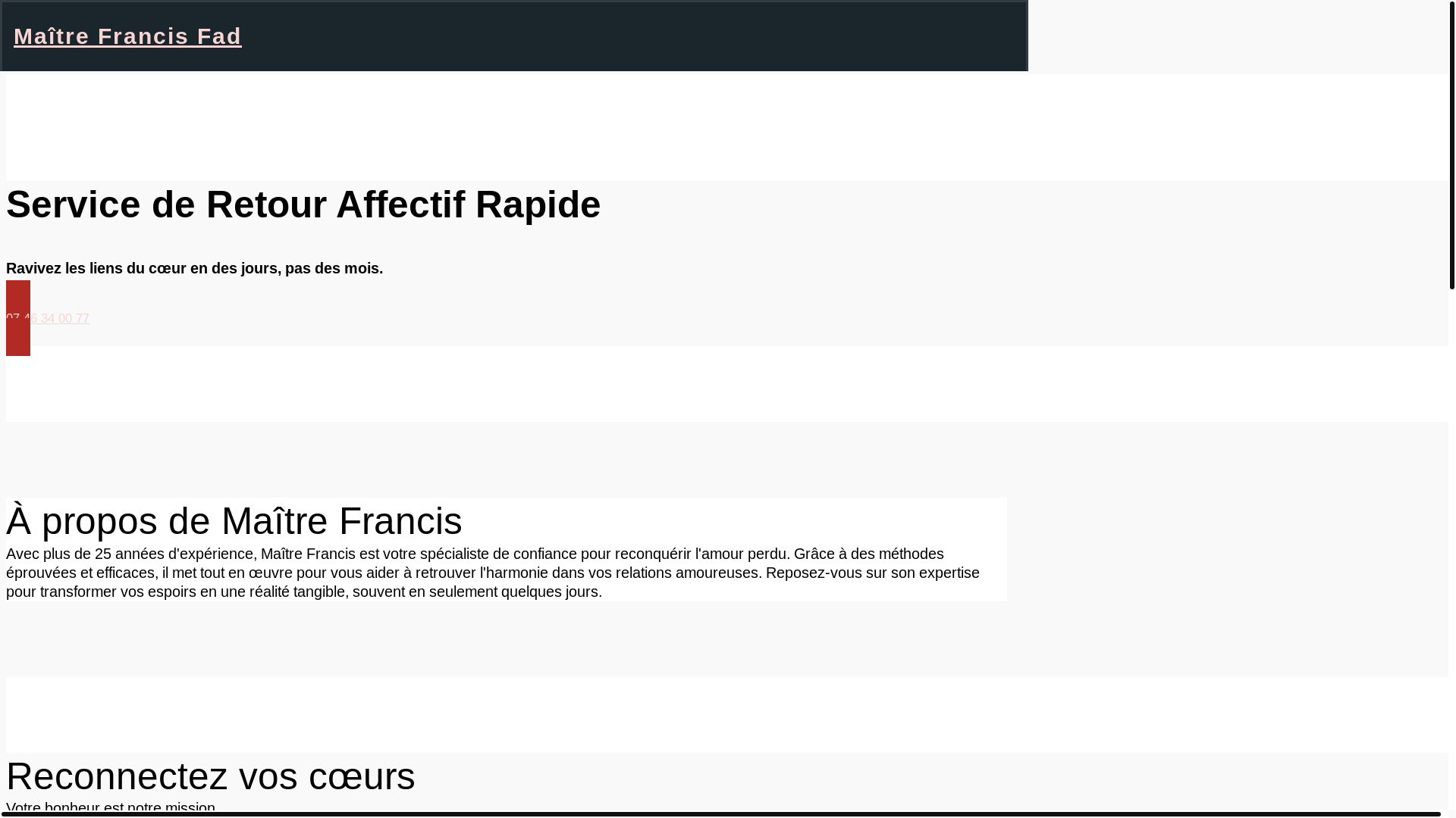 website screenshot of https://retouraffectiffrance.fr/