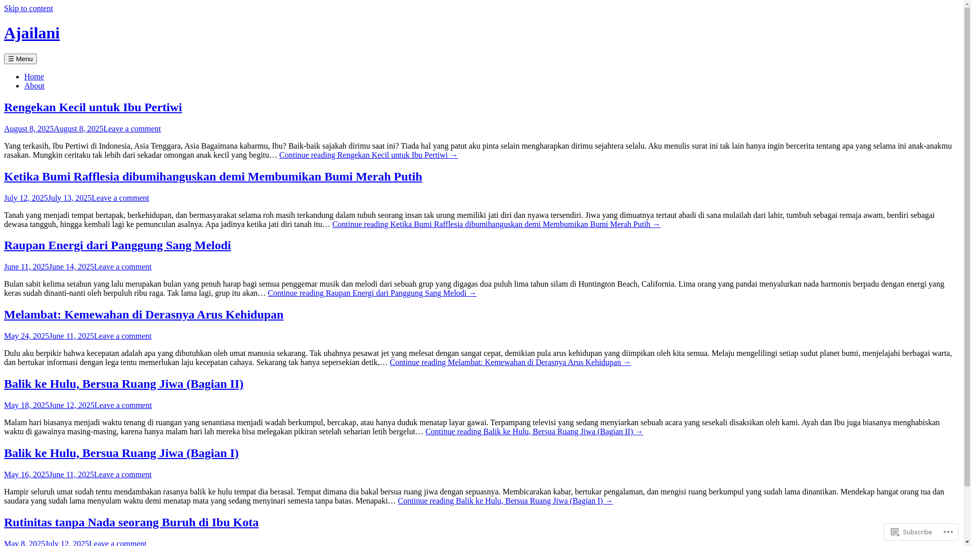website screenshot of https://ajailani4.blog/
