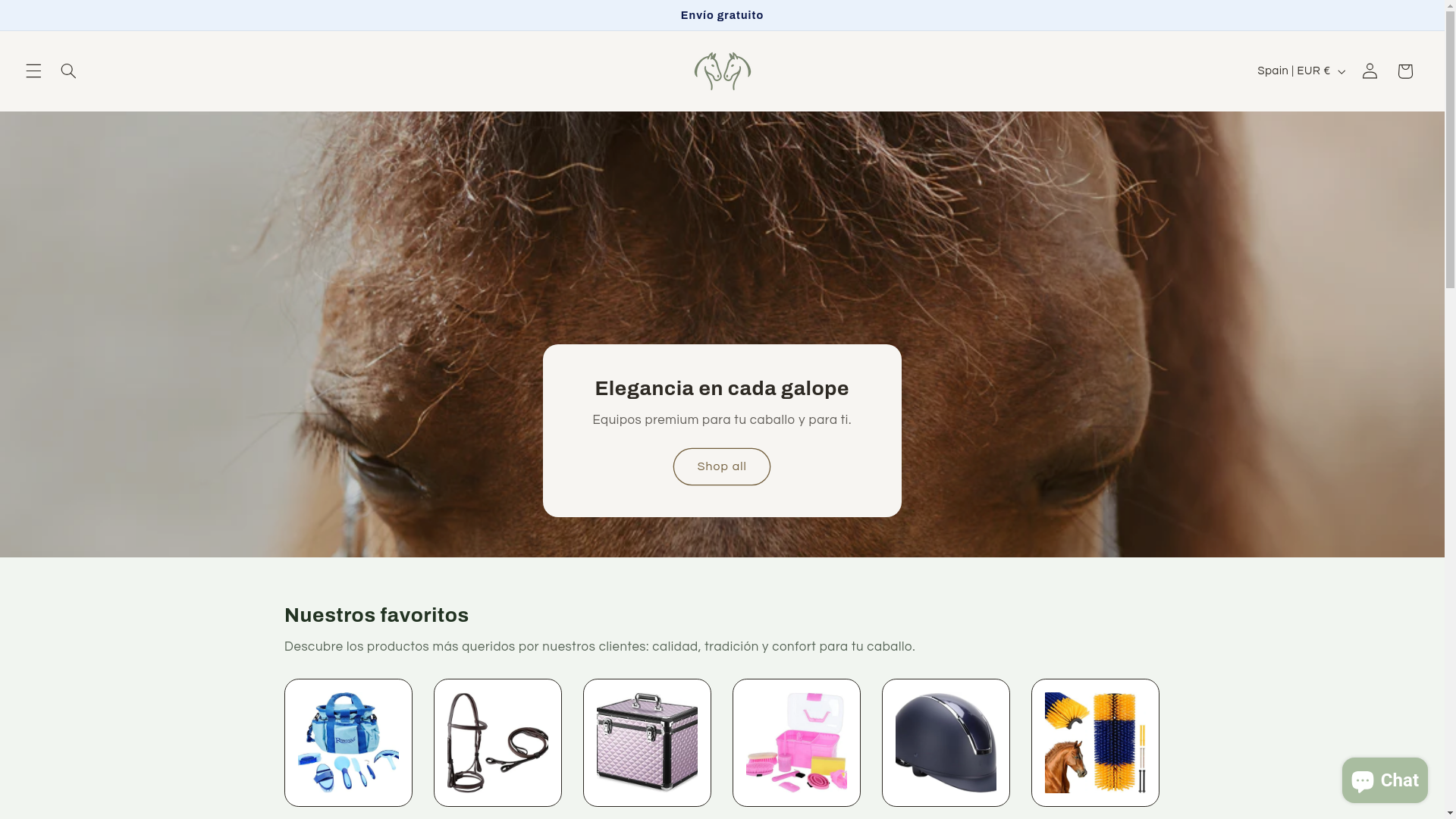 website screenshot of https://elmundoecuestre.es/