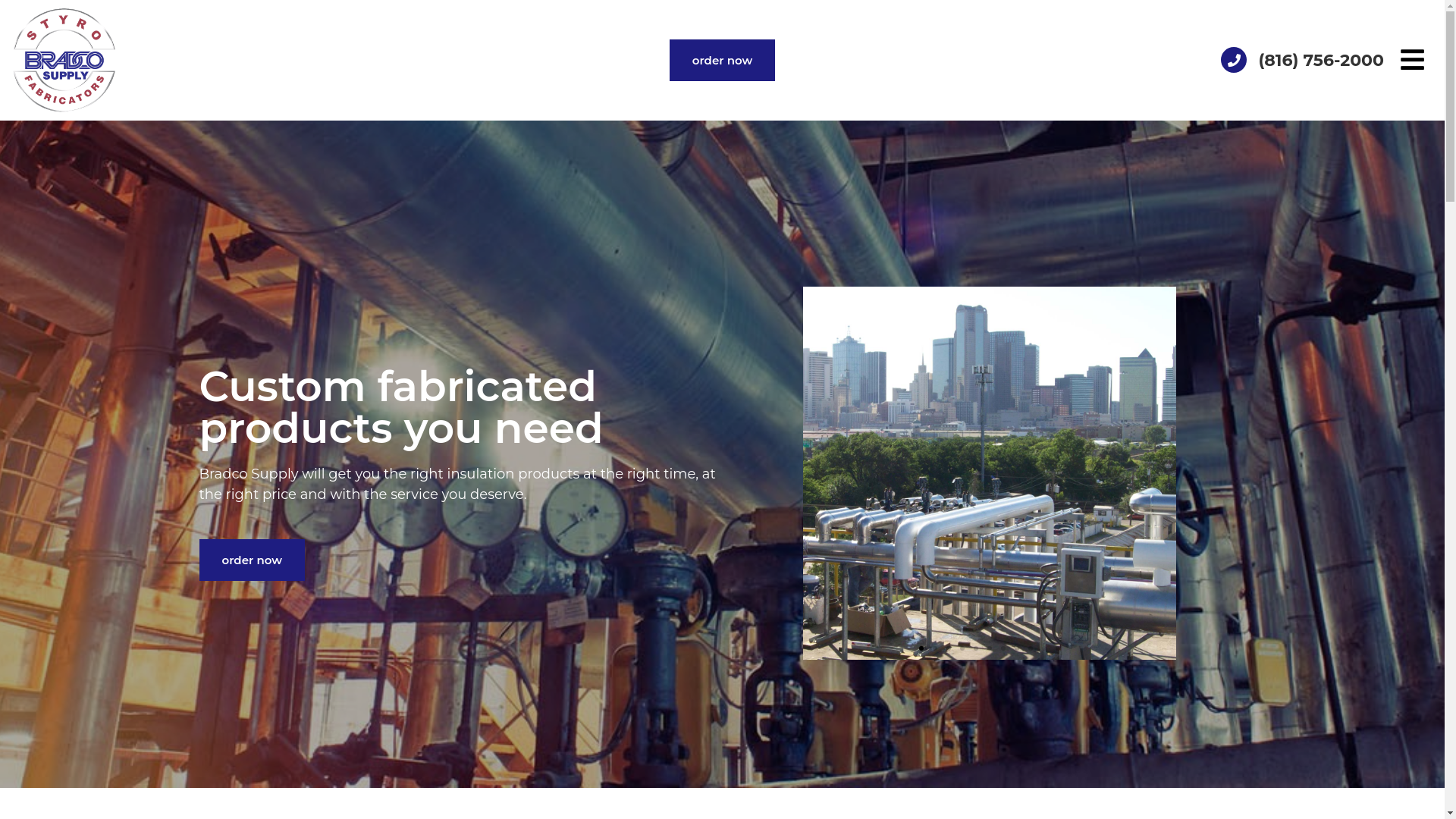 website screenshot of https://bradco.supply/