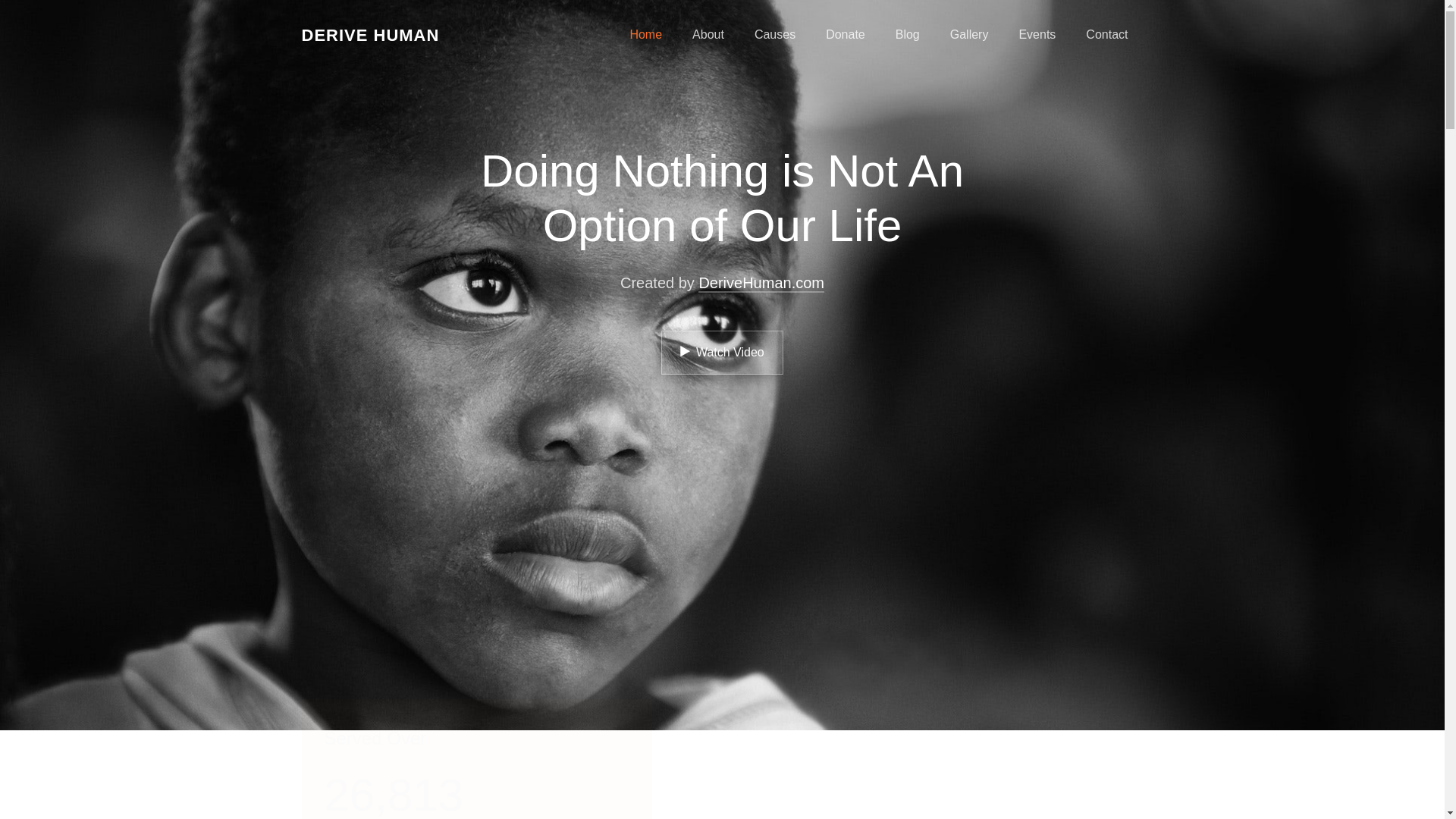 website screenshot of https://derivehuman.com/