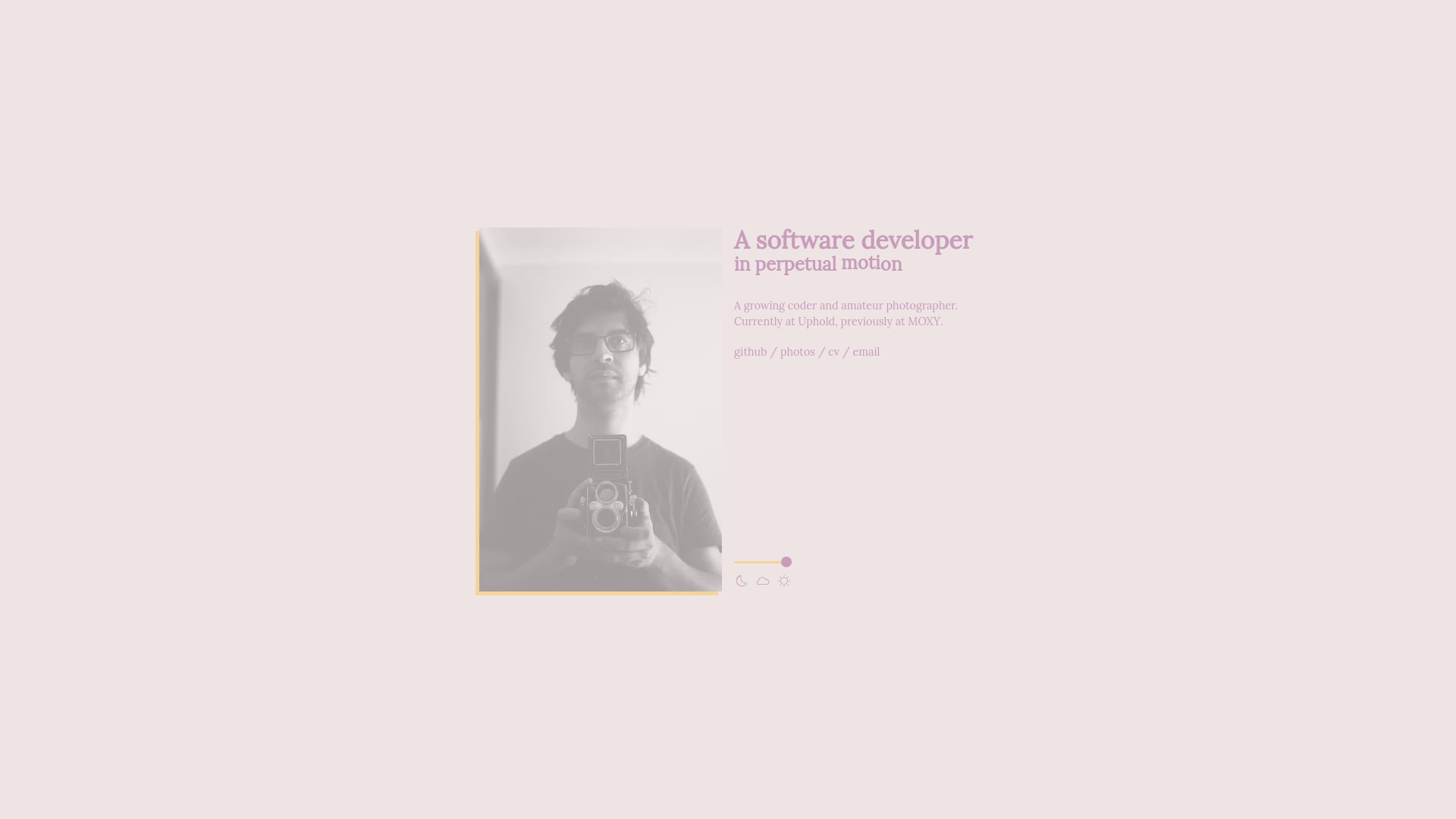 website screenshot of https://personal-website-e2u.pages.dev/
