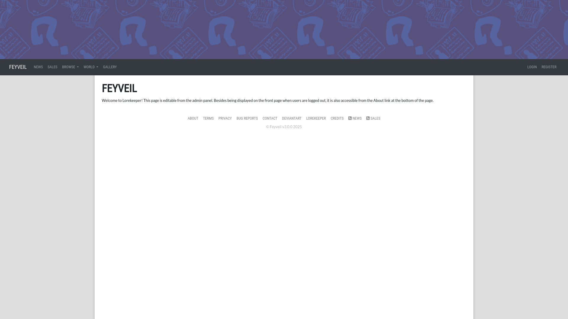 website screenshot of https://feyveil.com/