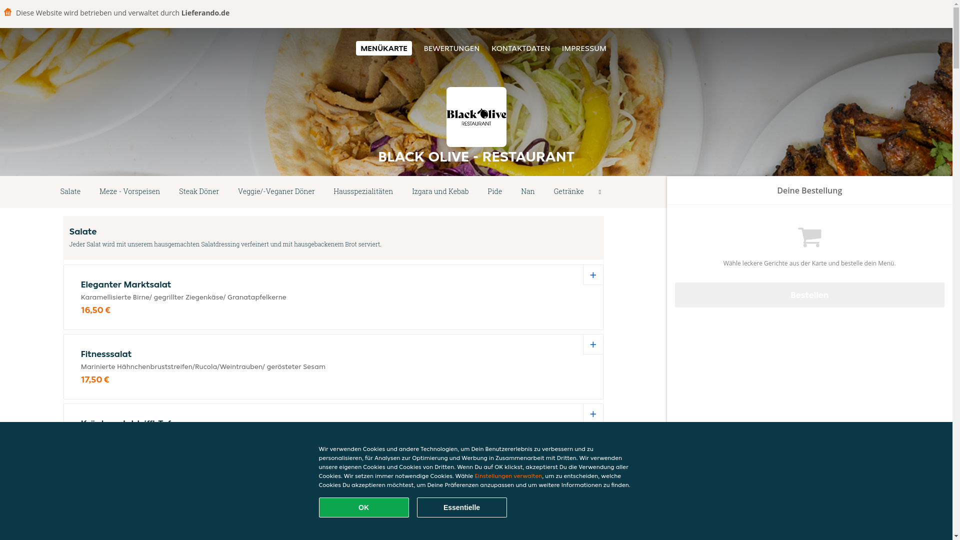 website screenshot of https://blackoliverestaurant-buchholzindernordheide.de/