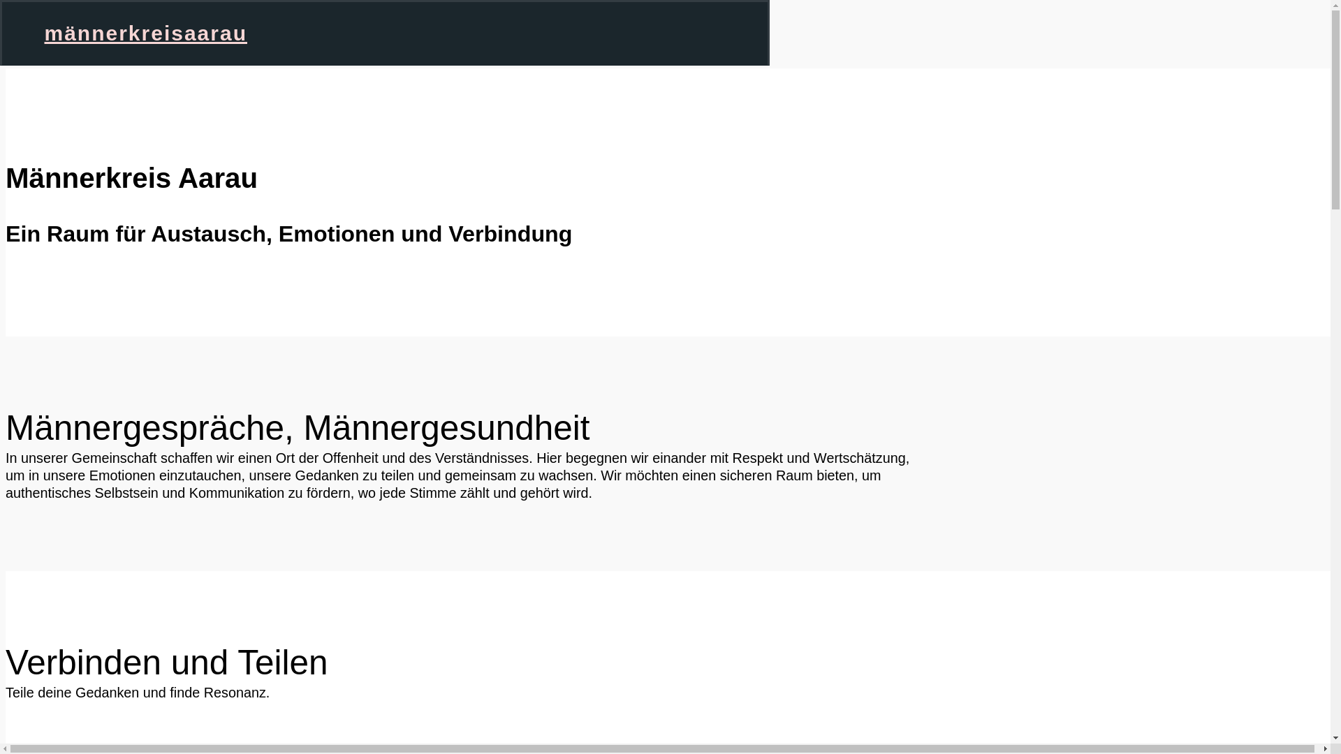 website screenshot of https://maennerkreisaarau.ch/