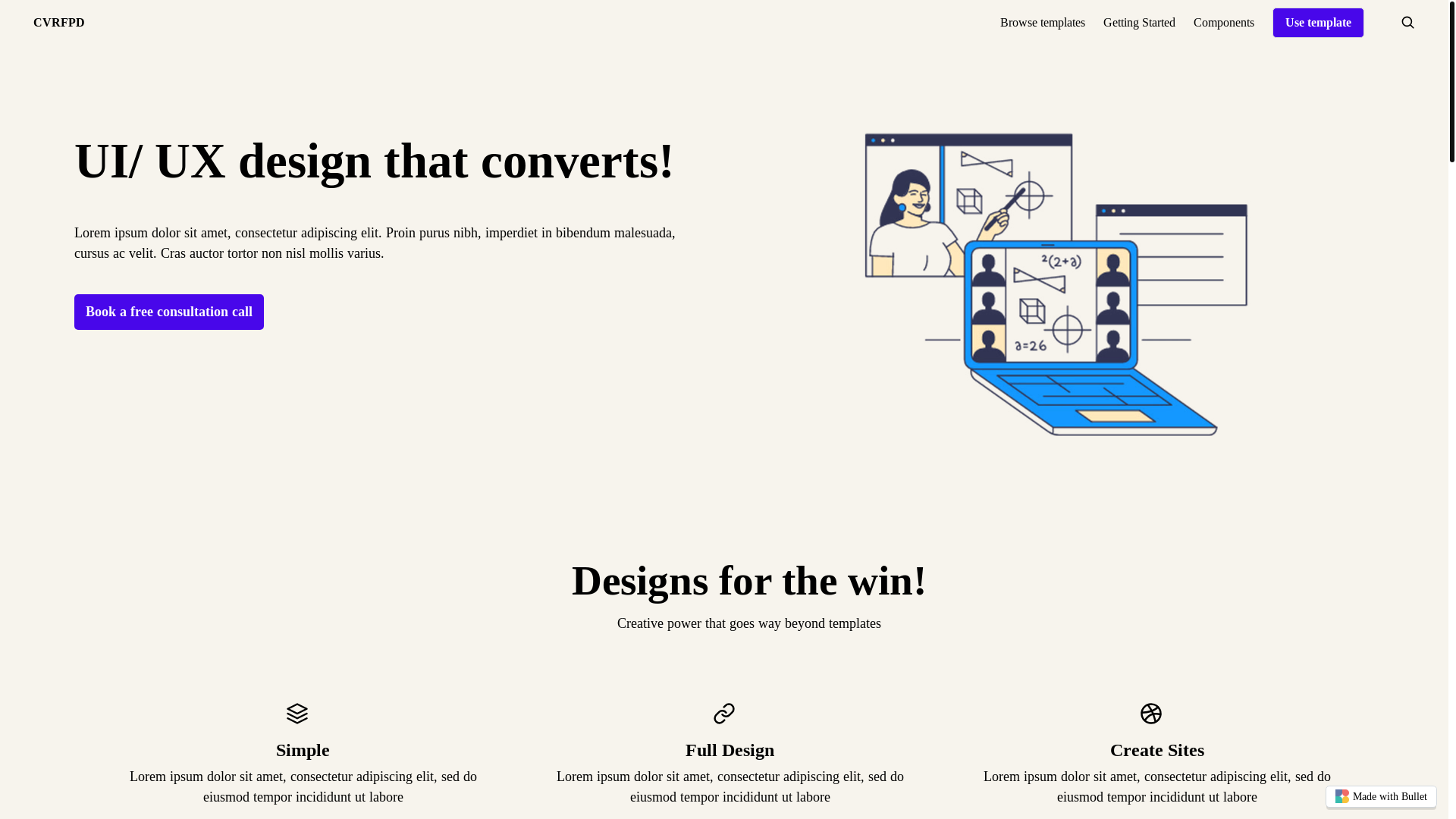 website screenshot of https://cvrfpd-bullet.pages.dev/