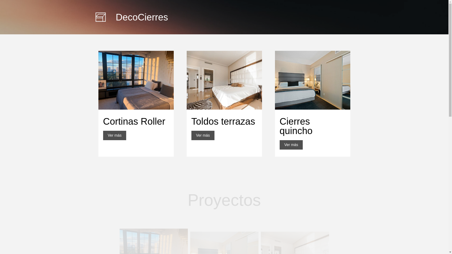 website screenshot of https://decocierre.cl/